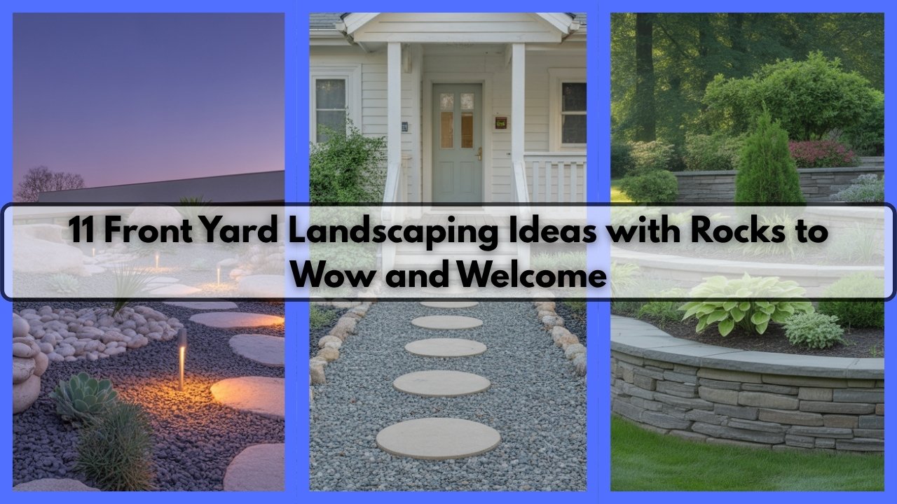 11 Front Yard Landscaping Ideas with Rocks to Wow and Welcome
