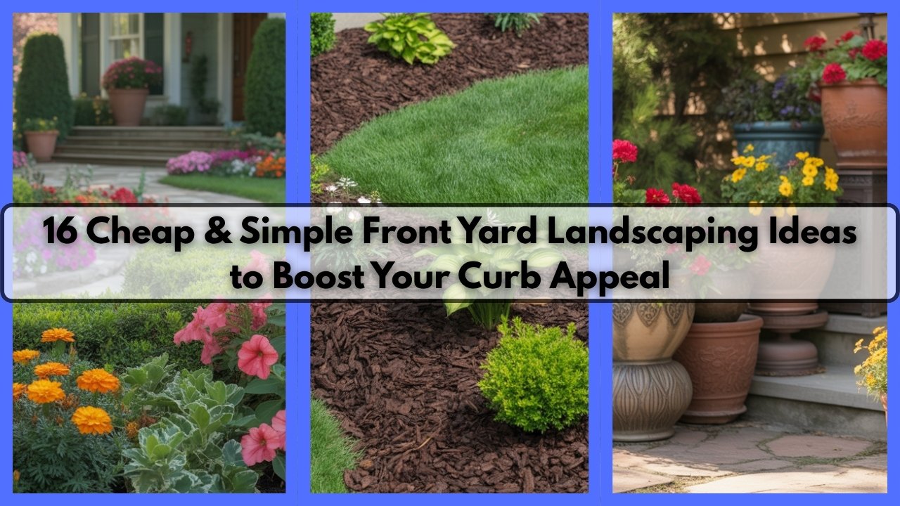 16 Cheap & Simple Front Yard Landscaping Ideas to Boost Your Curb Appeal