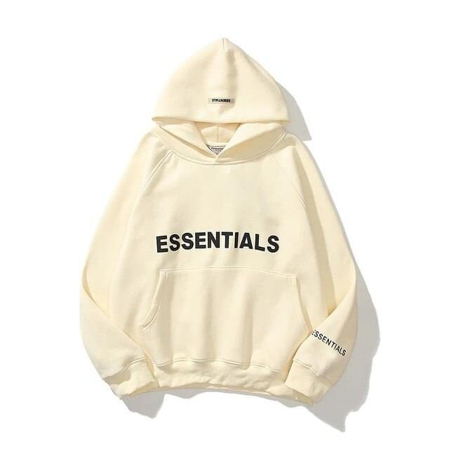 Essentials Oversized Cream Hoodie Essentials Oversized Cream Hoodie