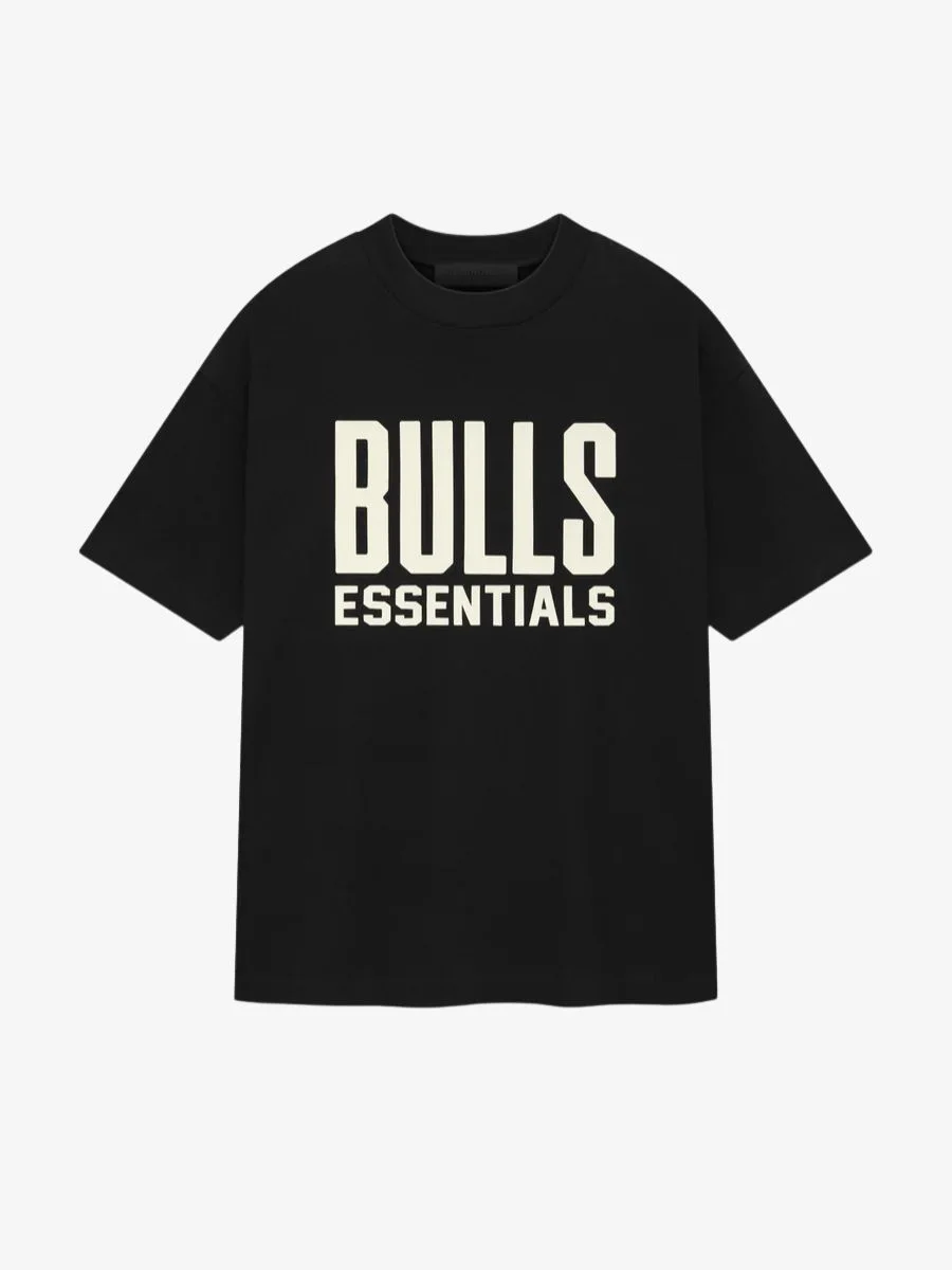Essentials Bulls Short Tee – Black Sleeve Essentials Bulls Short Tee – Black Sleeve
