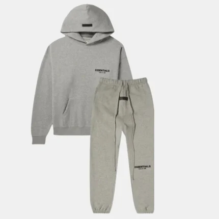 Essentials Fear of God Dark Heather Oatmeal Tracksuit