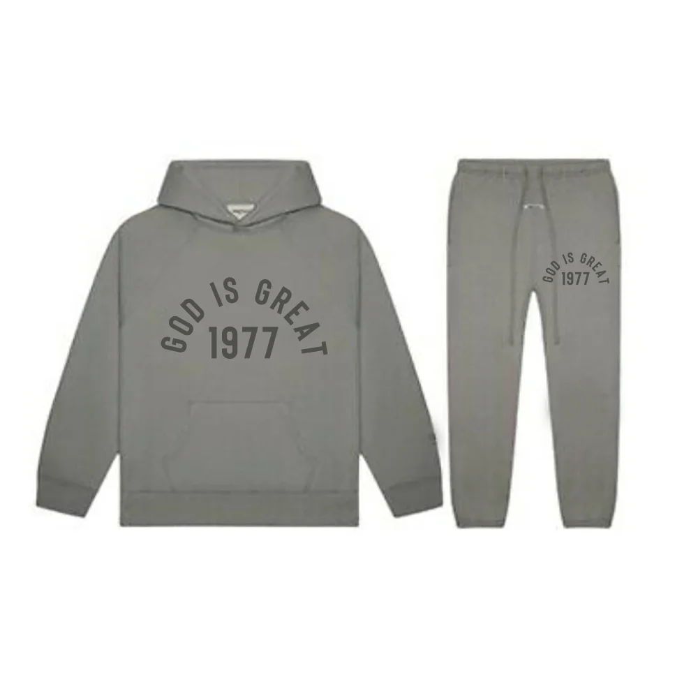 Essentials-Gray-God-Is-Great-1977-Tracksuit Essentials Gray God Is Great 1977 Tracksuit