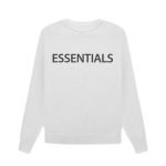 Essentials Overlapped White Sweater