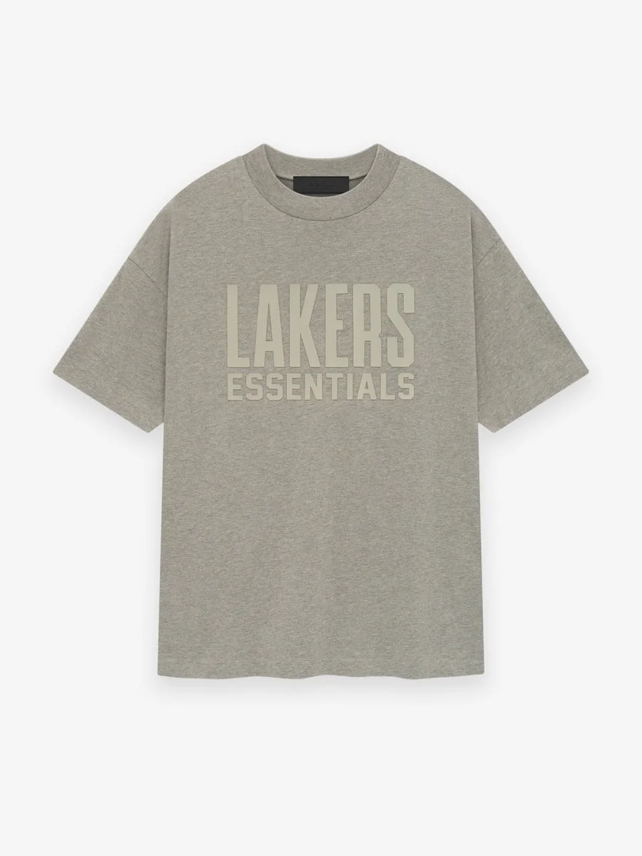 Essentials Heather Lakers Tee Warm Essentials Heather Lakers Tee Warm