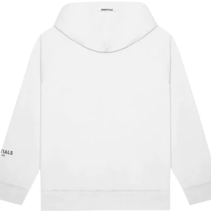 Essentials Hoodie Applique – White Logo