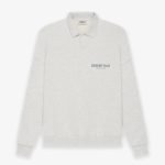 Fear of God ESSENTIALS Long Sleeve Gray Polo Sweatshirt