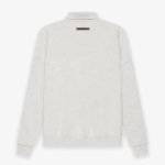 Fear of God ESSENTIALS Long Sleeve Gray Polo Sweatshirt