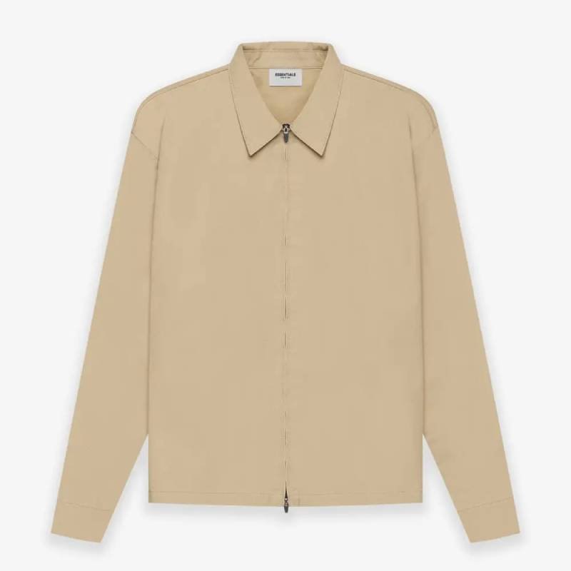 Fear of God ESSENTIALS Twill Khaki Jacket Fear of God ESSENTIALS Twill Khaki Jacket
