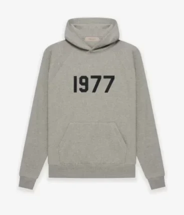 Grey 1977 Essentials Hoodie
